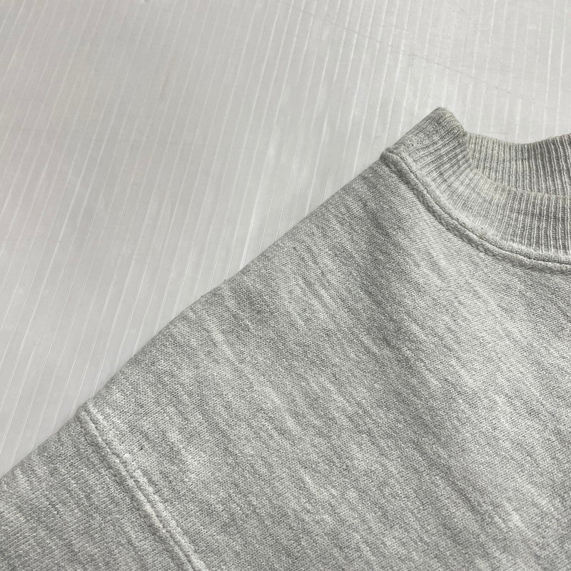 【現状渡し品】【メンズ】 90's REVERSE WEAVE COLLEGE LOGO SWEAT 90年代 リバースウィーブ カレッジロゴ NU刺繍 スウェット 長袖 トップス トレーナー 目無し 刺繍タグ 145-260331-yo-10-tei サイズ：L カラー：グレー 万代Net店