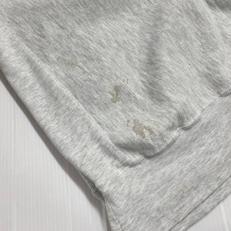 【現状渡し品】【メンズ】 90's REVERSE WEAVE COLLEGE LOGO SWEAT 90年代 リバースウィーブ カレッジロゴ NU刺繍 スウェット 長袖 トップス トレーナー 目無し 刺繍タグ 145-260331-yo-10-tei サイズ：L カラー：グレー 万代Net店