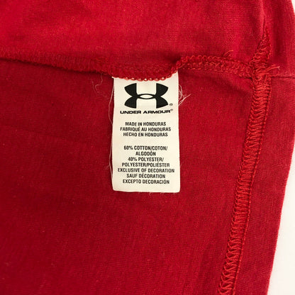 【現状渡し品】【メンズ】 UNDER ARMOUR アンダーアーマー S/S TEE 半袖 Tシャツ トップス ヴィンテージ系 146-251203-yu-04-fur サイズ：XL カラー：レッド 万代Net店