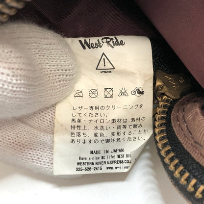 【現状渡し品】【メンズ】 WESTRIDE ウエストライド RIDING WAIST BAG ホースハイド ライディングウエストバッグ ボディバッグ 鞄 188-260728-rs-04-fur カラー：ブラック 万代Net店