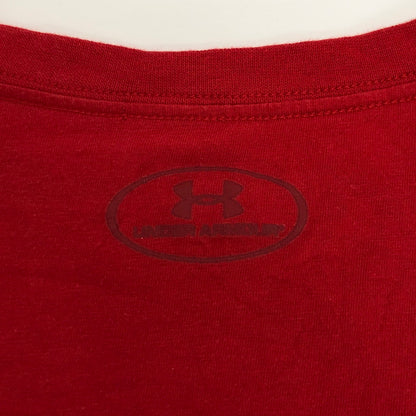 【現状渡し品】【メンズ】 UNDER ARMOUR アンダーアーマー S/S TEE 半袖 Tシャツ トップス ヴィンテージ系 146-251203-yu-04-fur サイズ：XL カラー：レッド 万代Net店