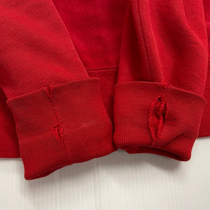 【現状渡し品】【メンズ】 90's REVERSE WEAVE 90年代 リバースウィーブスウェット 長袖 トップス トレーナー 刺繍タグ 目あり USA製 145-260331-yo-12-tei サイズ：L カラー：レッド 万代Net店