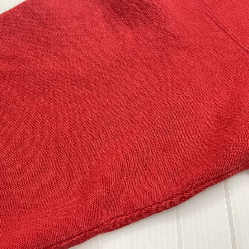 【現状渡し品】【メンズ】 90's REVERSE WEAVE 90年代 リバースウィーブスウェット 長袖 トップス トレーナー 刺繍タグ 目あり USA製 145-260331-yo-12-tei サイズ：L カラー：レッド 万代Net店