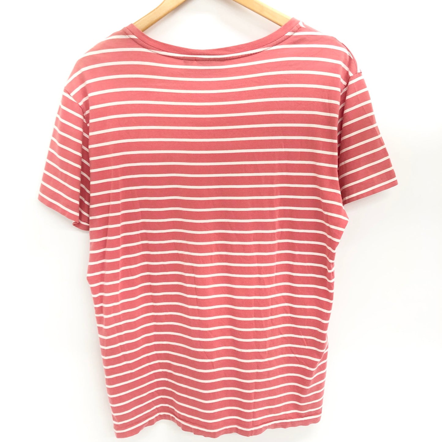 【現状渡し品】【メンズ】 POLO RALPH LAUREN ポロ・ラルフローレン S/S TEE 半袖 Tシャツ トップス ボーダー 147-251203-yu-07-fur サイズ：M カラー：ピンク系 万代Net店