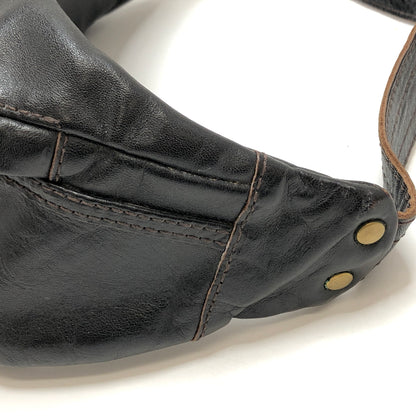 【現状渡し品】【メンズ】 WESTRIDE ウエストライド RIDING WAIST BAG ホースハイド ライディングウエストバッグ ボディバッグ 鞄 188-260728-rs-04-fur カラー：ブラック 万代Net店
