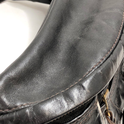 【現状渡し品】【メンズ】 WESTRIDE ウエストライド RIDING WAIST BAG ホースハイド ライディングウエストバッグ ボディバッグ 鞄 188-260728-rs-04-fur カラー：ブラック 万代Net店
