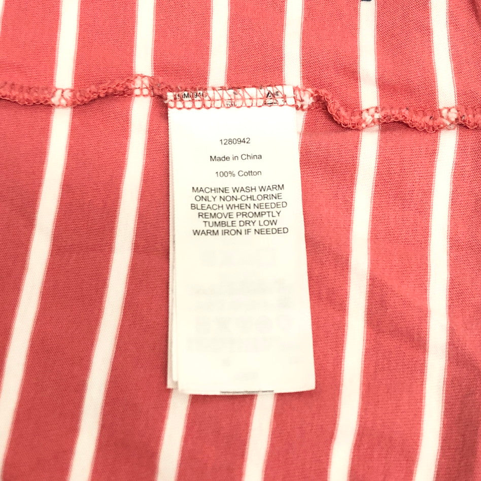 【現状渡し品】【メンズ】 POLO RALPH LAUREN ポロ・ラルフローレン S/S TEE 半袖 Tシャツ トップス ボーダー 147-251203-yu-07-fur サイズ：M カラー：ピンク系 万代Net店