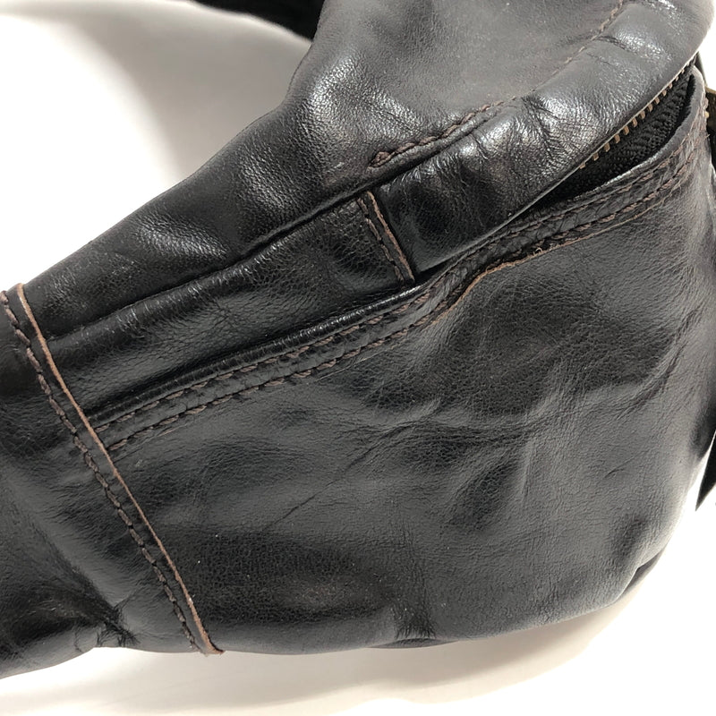 【現状渡し品】【メンズ】 WESTRIDE ウエストライド RIDING WAIST BAG ホースハイド ライディングウエストバッグ ボディバッグ 鞄 188-260728-rs-04-fur カラー：ブラック 万代Net店