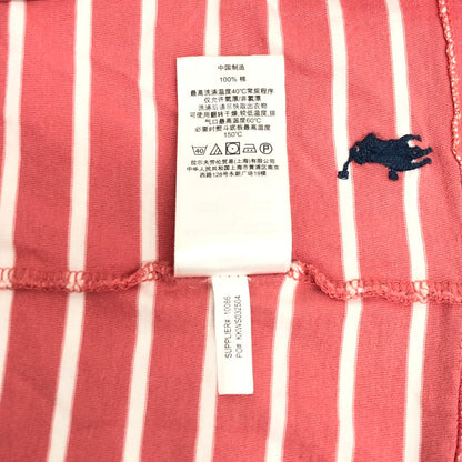 【現状渡し品】【メンズ】 POLO RALPH LAUREN ポロ・ラルフローレン S/S TEE 半袖 Tシャツ トップス ボーダー 147-251203-yu-07-fur サイズ：M カラー：ピンク系 万代Net店