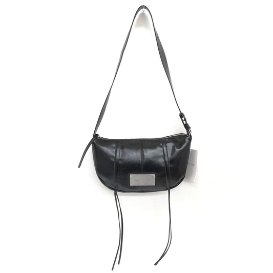【中古美品】【レディース】 Matin Kim マーティンキム HALF SHIRRING RIBBON ROUND BAG MK2411BG002M 三日月型 ショルダーバッグ 鞄 188-260728-rs-05-fur カラー：ブラック 万代Net店