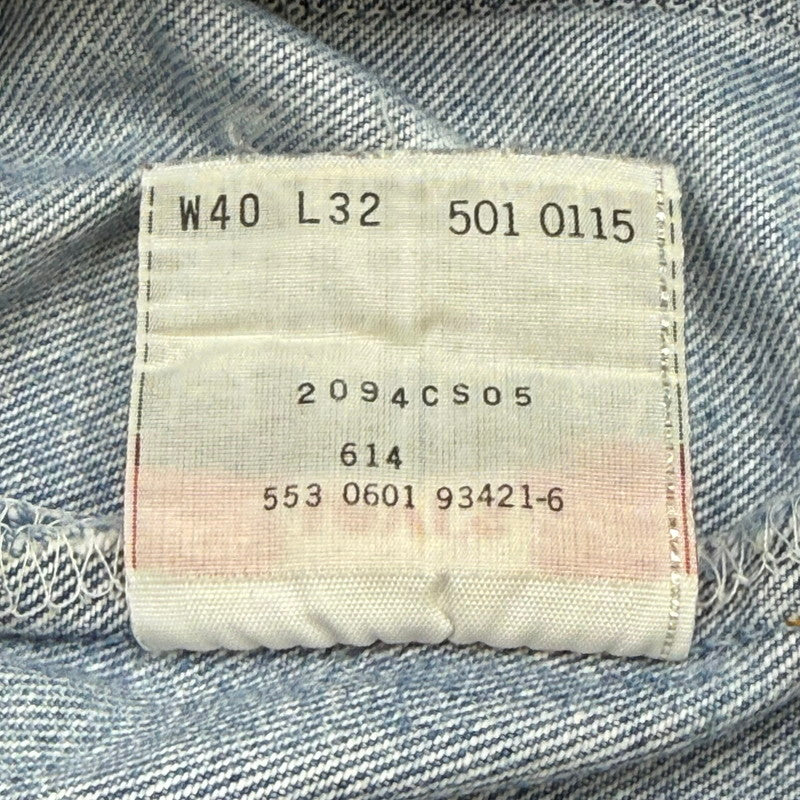 【現状渡し品】【メンズ】 LEVI’S リーバイス BUTTON FLY 00S 501 DENIM PANTS 501-0115 刻印553 01年製 デニムパンツ ボトムス 157-260606-sa-02-fur サイズ：40×32 カラー：インディゴ 万代Net店