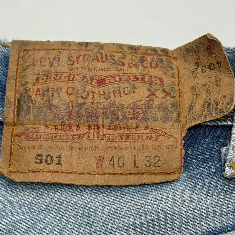 【現状渡し品】【メンズ】 LEVI’S リーバイス BUTTON FLY 00S 501 DENIM PANTS 501-0115 刻印553 01年製 デニムパンツ ボトムス 157-260606-sa-02-fur サイズ：40×32 カラー：インディゴ 万代Net店