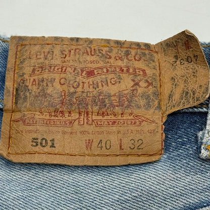 【現状渡し品】【メンズ】 LEVI’S リーバイス BUTTON FLY 00S 501 DENIM PANTS 501-0115 刻印553 01年製 デニムパンツ ボトムス 157-260606-sa-02-fur サイズ：40×32 カラー：インディゴ 万代Net店