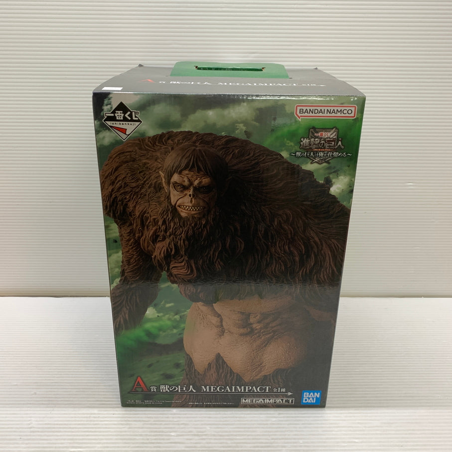 【中古品】 一番くじ 進撃の巨人 ～獣の巨人は俺が仕留める～ A賞 獣の巨人 MEGAIMPACT フィギュア バンダイ 箱あり 052-260810-YT-05-min 万代Net店