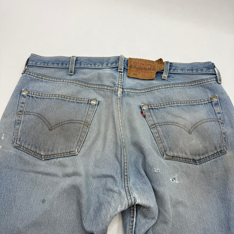 【現状渡し品】【メンズ】 LEVI’S リーバイス BUTTON FLY 00S 501 DENIM PANTS 501-0115 刻印553 01年製 デニムパンツ ボトムス 157-260606-sa-02-fur サイズ：40×32 カラー：インディゴ 万代Net店