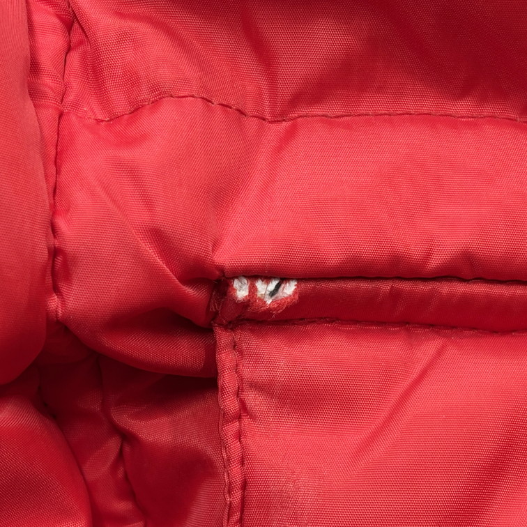 【中古品】【メンズ】 FIRST DOWN ファーストダウン 6FT-900 ビッグサイズ ダウンジャケット アウター 長袖 144-250419-ma-10-izu サイズ：S カラー：RED 万代Net店