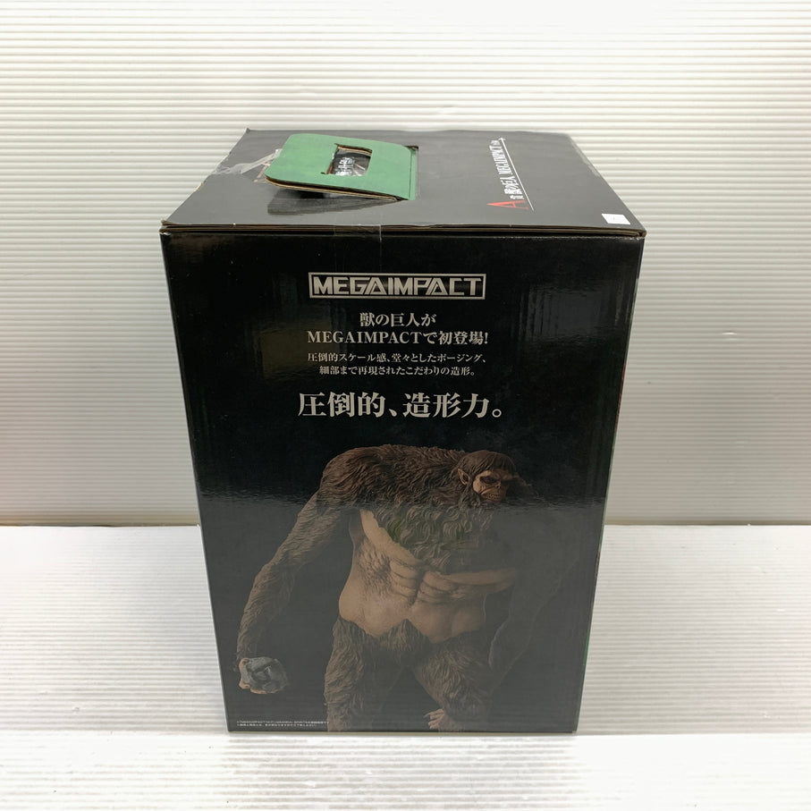【中古品】 一番くじ 進撃の巨人 ～獣の巨人は俺が仕留める～ A賞 獣の巨人 MEGAIMPACT フィギュア バンダイ 箱あり 052-260810-YT-05-min 万代Net店