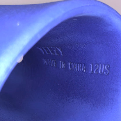 【現状渡し品】【メンズ】 ADIDAS アディダス YEEZY SLIDE "Azure" ID4133 イージー スライド アズール サンダル シューズ 靴 161-260511-rs-06-fur サイズ：30.5cm US12 カラー：ブルー系 万代Net店