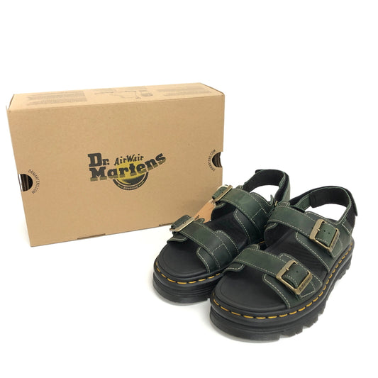 【中古品】【メンズ/レディース】 Dr.Martens ドクターマーチン ZEBZAG SANDAL 43667300 ゼブザグサンダル シューズ 靴 164-260728-rs-06-fur サイズ：UK7(26cm相当) カラー：グリーン 万代Net店