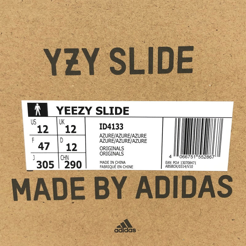 【現状渡し品】【メンズ】 ADIDAS アディダス YEEZY SLIDE "Azure" ID4133 イージー スライド アズール サンダル シューズ 靴 161-260511-rs-06-fur サイズ：30.5cm US12 カラー：ブルー系 万代Net店