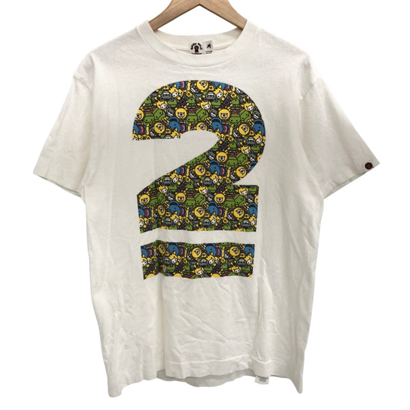 【現状渡し品】【メンズ】 A BATHING APE アベイシングエイプ Bape Baby Milo Store 2nd Anniversary Tee 2周年 Tシャツ 半袖 トップス ストリート系 142-250902-rs-08-fur サイズ：M カラー：ホワイト 万代Net店