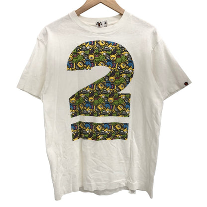 【現状渡し品】【メンズ】 A BATHING APE アベイシングエイプ Bape Baby Milo Store 2nd Anniversary Tee 2周年 Tシャツ 半袖 トップス ストリート系 142-250902-rs-08-fur サイズ：M カラー：ホワイト 万代Net店
