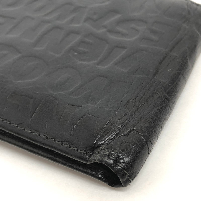 【現状渡し品】【メンズ/レディース】 VIVIENNE WESTWOOD ヴィヴィアンウエストウッド FD0037 二つ折り財布 ロゴ型押し オーブ コンパクトウォレット 200-260511-rs-07-fur カラー：ブラック 万代Net店