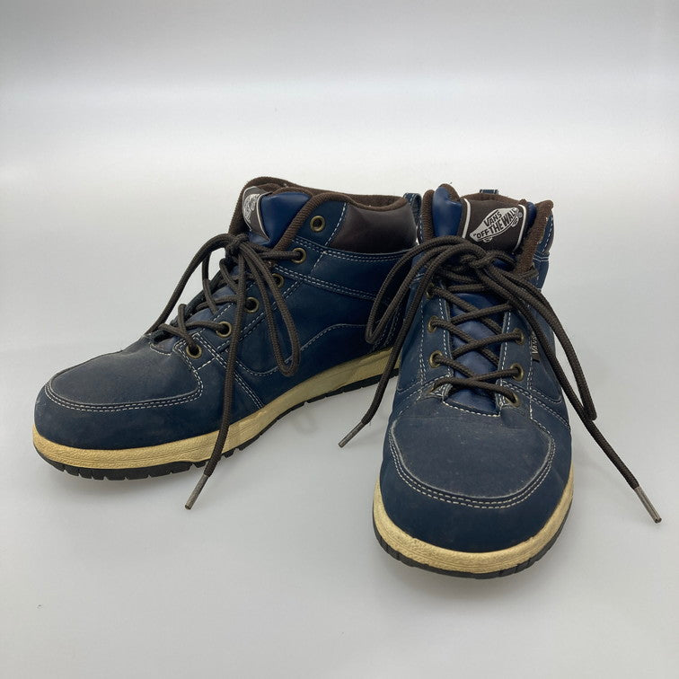 【中古品】【メンズ/レディース】 VANS バンズ V8060 MCKINLEY MID NAVY スニーカー 本体のみ（箱なし） 165-251028-WA-02-iwa サイズ：24.5 カラー：ネイビー系 ブラウン 万代Net店