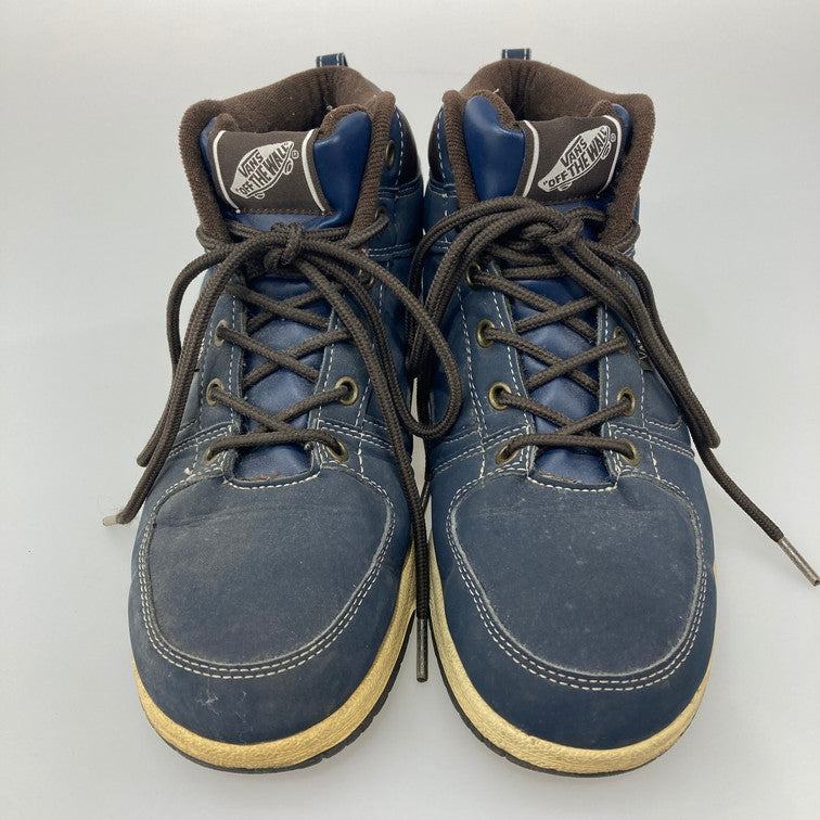 【中古品】【メンズ/レディース】 VANS バンズ V8060 MCKINLEY MID NAVY スニーカー 本体のみ（箱なし） 165-251028-WA-02-iwa サイズ：24.5 カラー：ネイビー系 ブラウン 万代Net店