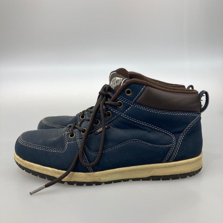 【中古品】【メンズ/レディース】 VANS バンズ V8060 MCKINLEY MID NAVY スニーカー 本体のみ（箱なし） 165-251028-WA-02-iwa サイズ：24.5 カラー：ネイビー系 ブラウン 万代Net店