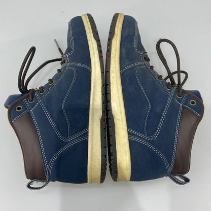 【中古品】【メンズ/レディース】 VANS バンズ V8060 MCKINLEY MID NAVY スニーカー 本体のみ（箱なし） 165-251028-WA-02-iwa サイズ：24.5 カラー：ネイビー系 ブラウン 万代Net店