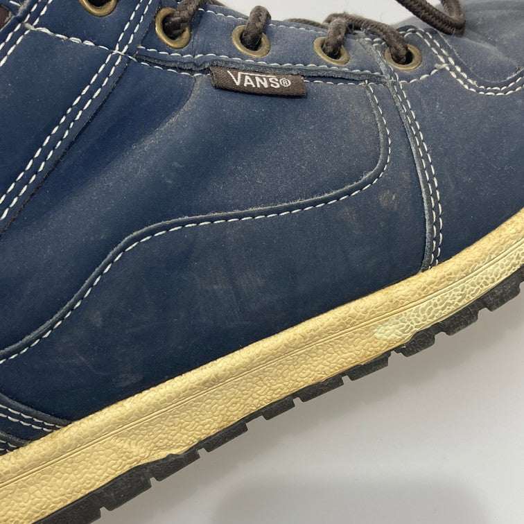 【中古品】【メンズ/レディース】 VANS バンズ V8060 MCKINLEY MID NAVY スニーカー 本体のみ（箱なし） 165-251028-WA-02-iwa サイズ：24.5 カラー：ネイビー系 ブラウン 万代Net店