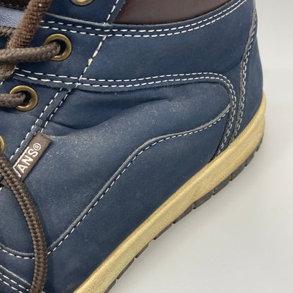 【中古品】【メンズ/レディース】 VANS バンズ V8060 MCKINLEY MID NAVY スニーカー 本体のみ（箱なし） 165-251028-WA-02-iwa サイズ：24.5 カラー：ネイビー系 ブラウン 万代Net店