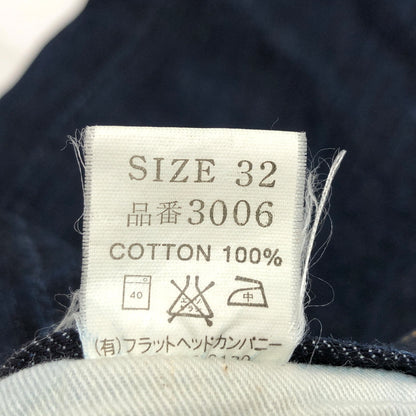 【中古品】【メンズ】 THE FLAT HEAD ザ・フラットヘッド DENIM PANTS Lot3006 デニムパンツ ブーツカット フレアパンツ Gパン ジーンズ ボトムス 古着 156-261022-rs-01-fur サイズ：W32 L36 カラー：インディゴ 万代Net店