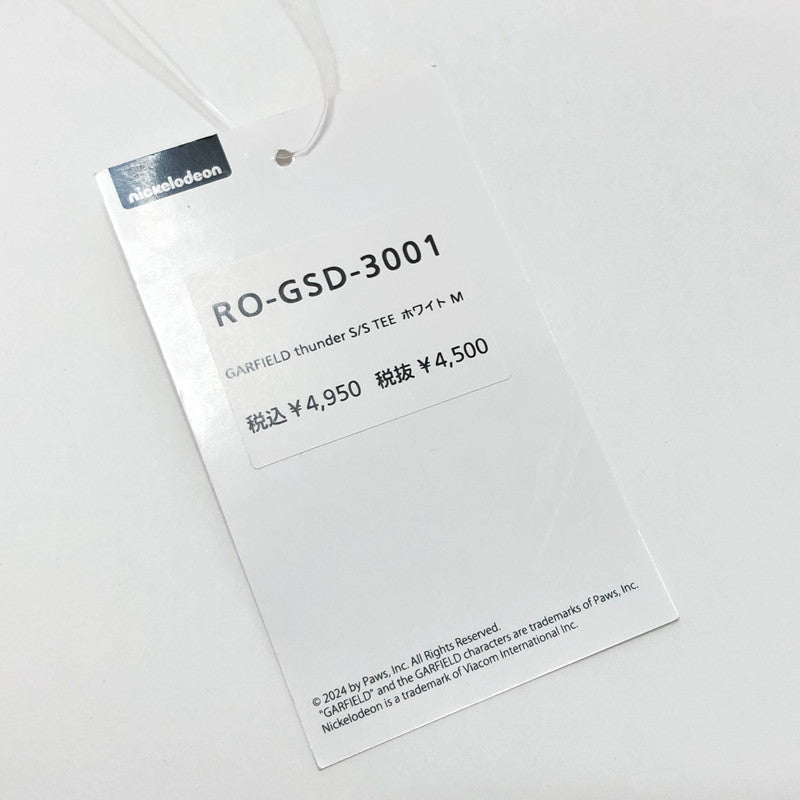【中古美品】【メンズ】 GARFIELD ガーフィールド thunder S/S TEE RO-GSD-3001 プリント Tシャツ 半袖 トップス 147-250903-rs-04-fur サイズ：M カラー：ホワイト 万代Net店
