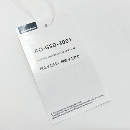 【中古美品】【メンズ】 GARFIELD ガーフィールド thunder S/S TEE RO-GSD-3001 プリント Tシャツ 半袖 トップス 147-250903-rs-04-fur サイズ：M カラー：ホワイト 万代Net店