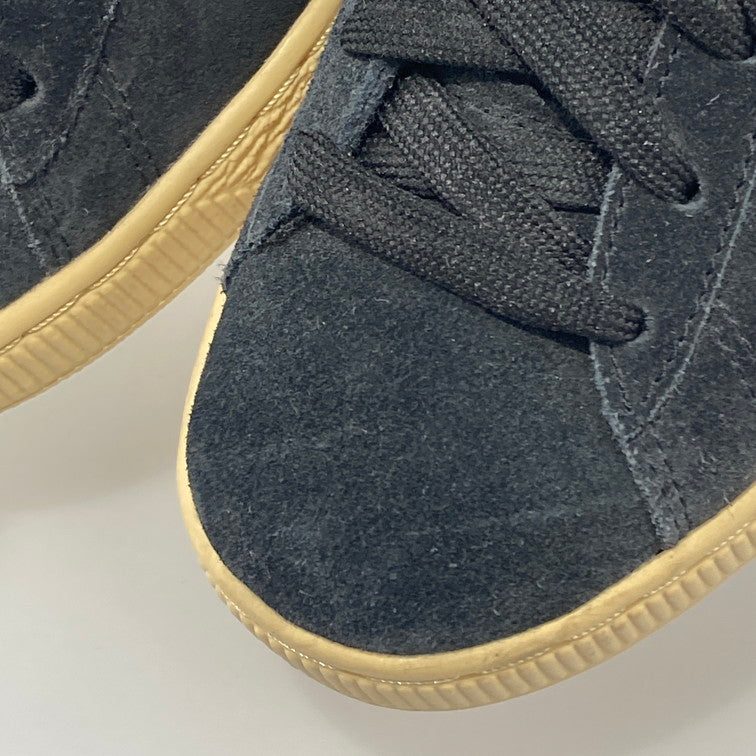 【中古美品】【メンズ/レディース】 PUMA プーマ SANTA CRUZ × PUMA 381905-01 SUEDE BLACK GREEN FLASH 本体のみ（箱なし） 163-251028-WA-04-iwa サイズ：25 カラー：ブラック グリーン パープル 万代Net店