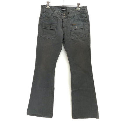 【中古品】【メンズ】 HYSTERIC GLAMOUR ヒステリックグラマー FLARED CARGO PANTS 2AP-3183 フレアカーゴパンツ ブーツカット ボトムス 古着 151-261022-rs-02-fur サイズ：M カラー：グレー系 万代Net店