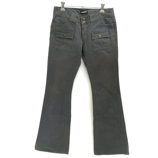 【中古品】【メンズ】 HYSTERIC GLAMOUR ヒステリックグラマー FLARED CARGO PANTS 2AP-3183 フレアカーゴパンツ ブーツカット ボトムス 古着 151-261022-rs-02-fur サイズ：M カラー：グレー系 万代Net店