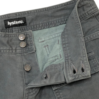 【中古品】【メンズ】 HYSTERIC GLAMOUR ヒステリックグラマー FLARED CARGO PANTS 2AP-3183 フレアカーゴパンツ ブーツカット ボトムス 古着 151-261022-rs-02-fur サイズ：M カラー：グレー系 万代Net店