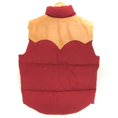 【中古品】【メンズ】 JELADO ジェラード WISEMAN VEST ウエスタン ダウンベスト アウター 145-260731-rs-01 -fur サイズ：M カラー：レッド/ブラウン 万代Net店
