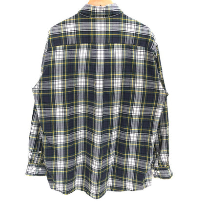 【中古品】【メンズ】 SEQUEL TARTAN FLYFRONT SHIRT SQ-25SS-SH-03 タータンチェック フライフロント 長袖 シャツ トップス 142-260512-rs-03-fur サイズ：L カラー：ネイビー系 万代Net店