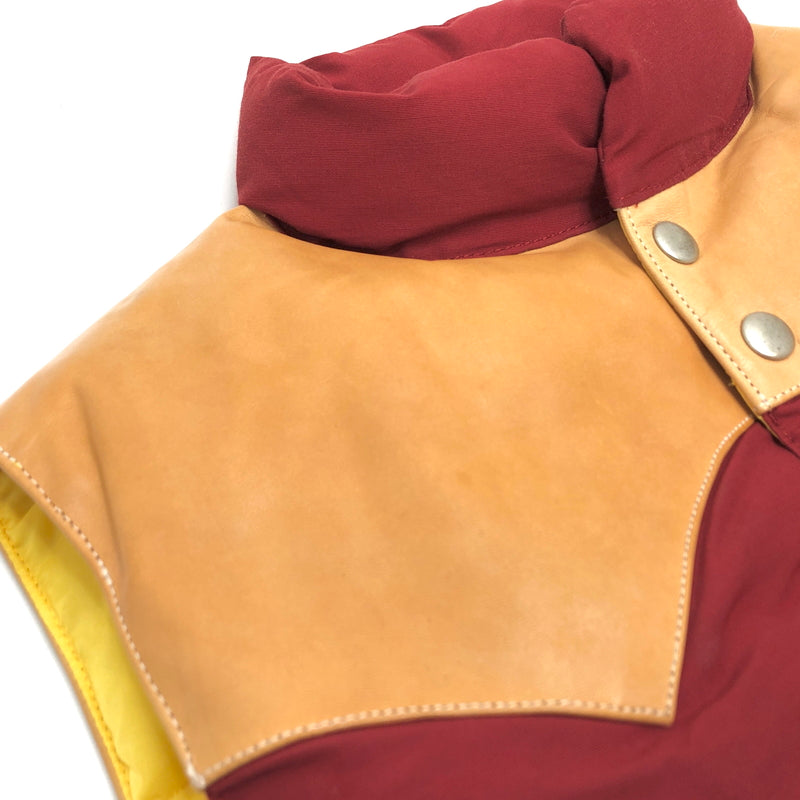 【中古品】【メンズ】 JELADO ジェラード WISEMAN VEST ウエスタン ダウンベスト アウター 145-260731-rs-01 -fur サイズ：M カラー：レッド/ブラウン 万代Net店