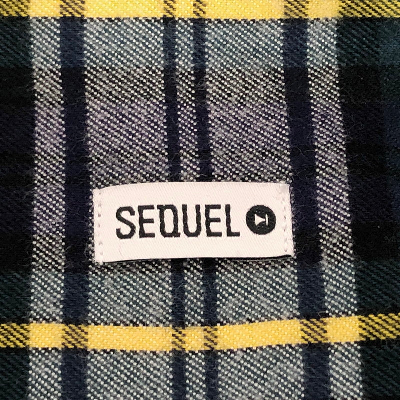 【中古品】【メンズ】 SEQUEL TARTAN FLYFRONT SHIRT SQ-25SS-SH-03 タータンチェック フライフロント 長袖 シャツ トップス 142-260512-rs-03-fur サイズ：L カラー：ネイビー系 万代Net店