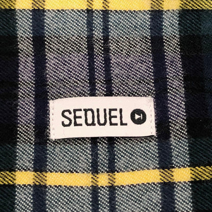 【中古品】【メンズ】 SEQUEL TARTAN FLYFRONT SHIRT SQ-25SS-SH-03 タータンチェック フライフロント 長袖 シャツ トップス 142-260512-rs-03-fur サイズ：L カラー：ネイビー系 万代Net店