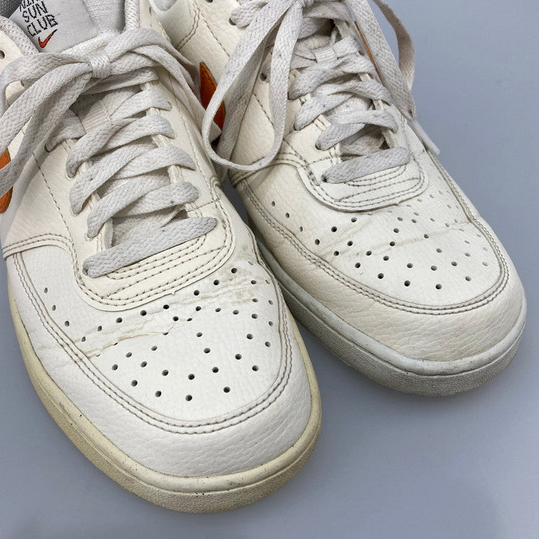 【中古品】【メンズ】 NIKE ナイキ DH2987-104 COURT VISION LO スニーカー 160-251028-WA-06-iwa サイズ：25.5 カラー：オフホワイト系 オレンジ 万代Net店