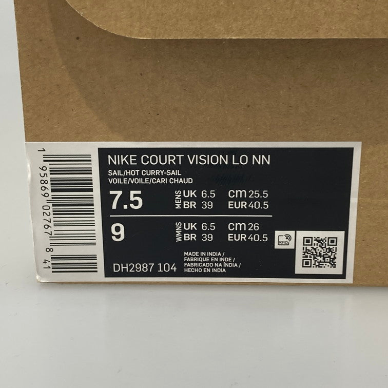【中古品】【メンズ】 NIKE ナイキ DH2987-104 COURT VISION LO スニーカー 160-251028-WA-06-iwa サイズ：25.5 カラー：オフホワイト系 オレンジ 万代Net店