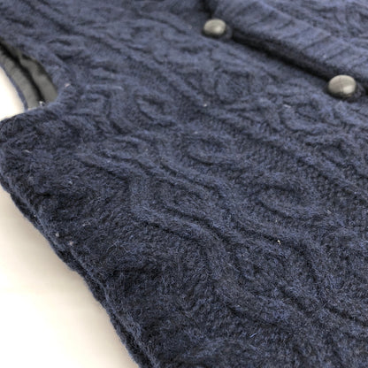 【中古品】【メンズ】 SUGAR CANE シュガーケーン Destiny WOOL VEST ウールベスト ニットベスト 145-260731-rs-02-fur サイズ：38 カラー：ネイビー 万代Net店