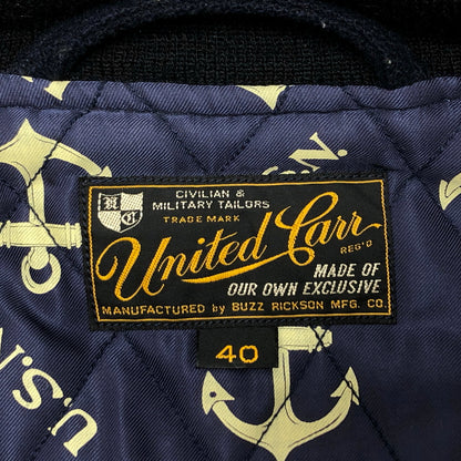 【中古品】【メンズ】 UNITED CARR ユナイテッドカー A-1TYPE FLIGHT JACKET UC11811 フライトジャケット アウター 古着 東洋エンタープライズ 145-261022-rs-04-fur サイズ：40 カラー：ネイビー 万代Net店