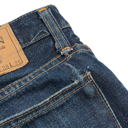 【現状渡し品】【メンズ】 CANTON キャントン DENIM PANTS LOT571 デニムパンツ Gパン ジーンズ ボトムス 古着 151-261022-rs-05-fur サイズ：W28 L34 カラー：インディゴ 万代Net店